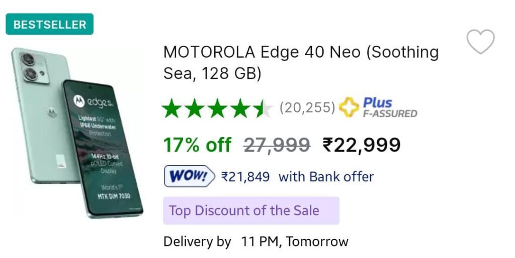 Motorola Edge 40 Neo DIscount Offer