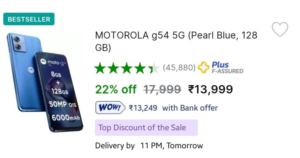 Motorola G54 5G Discount Offer