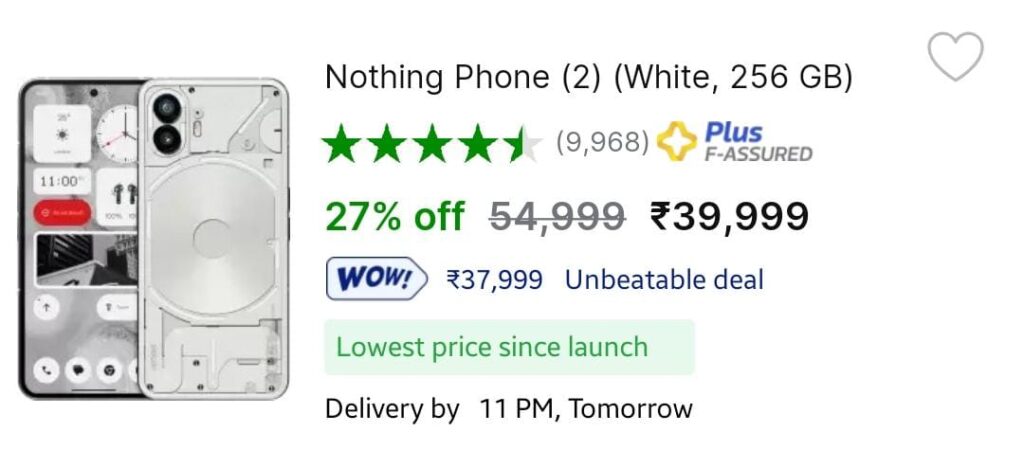 Nothig Phone 2 Discount Offer